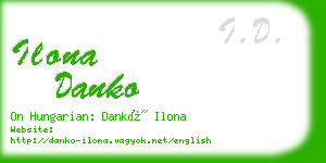 ilona danko business card